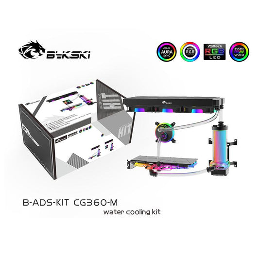 Bykski Water Cooling Kit, Hard Tube Kit Intel /AMD GPU block whole