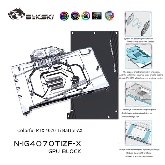 Bykski GPU Water Block For Inno3D / Galax / Gainward / AIC(Reference) –  FormulaMod