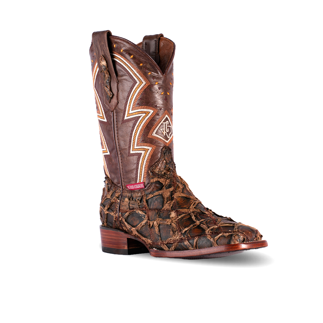 ESPECIAL BOTA ROMBOS PEZ VERDE PANTANO - Gomez Western Wear product image