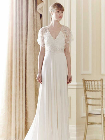 sheath wedding dress