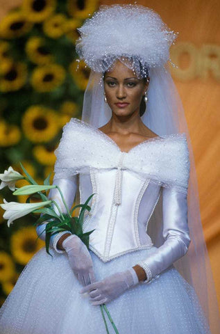 wedding dress 1990s maximalism