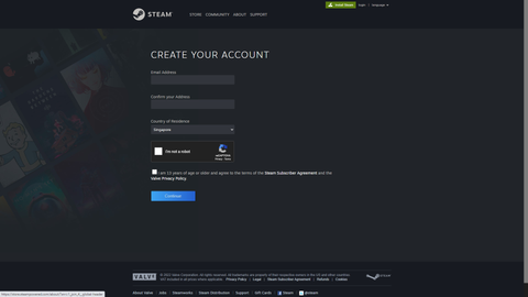 Wemax Vogue Pro: Sign up steam account and install steam