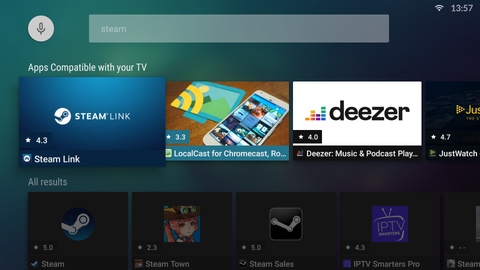 Search for steam link