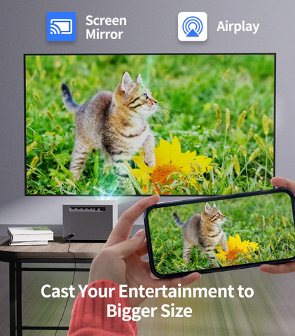 Proejctor with Airplay and Chromecast functionality