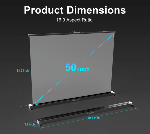 product dimension aspect ratio and screen size