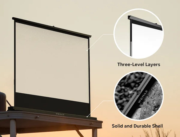 Outdoor projection screen