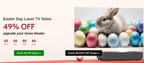 WEMAX Easter Laser TV Deals Up to 49% Off