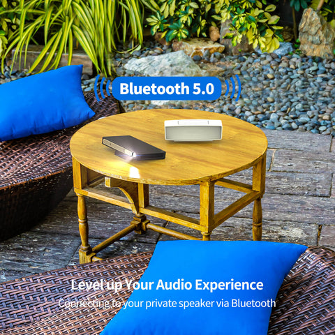 connect your projector and sound bar through Bluetooth