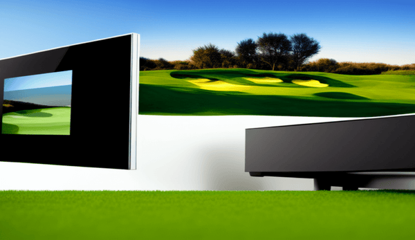 short-throw projector for a golf simulator