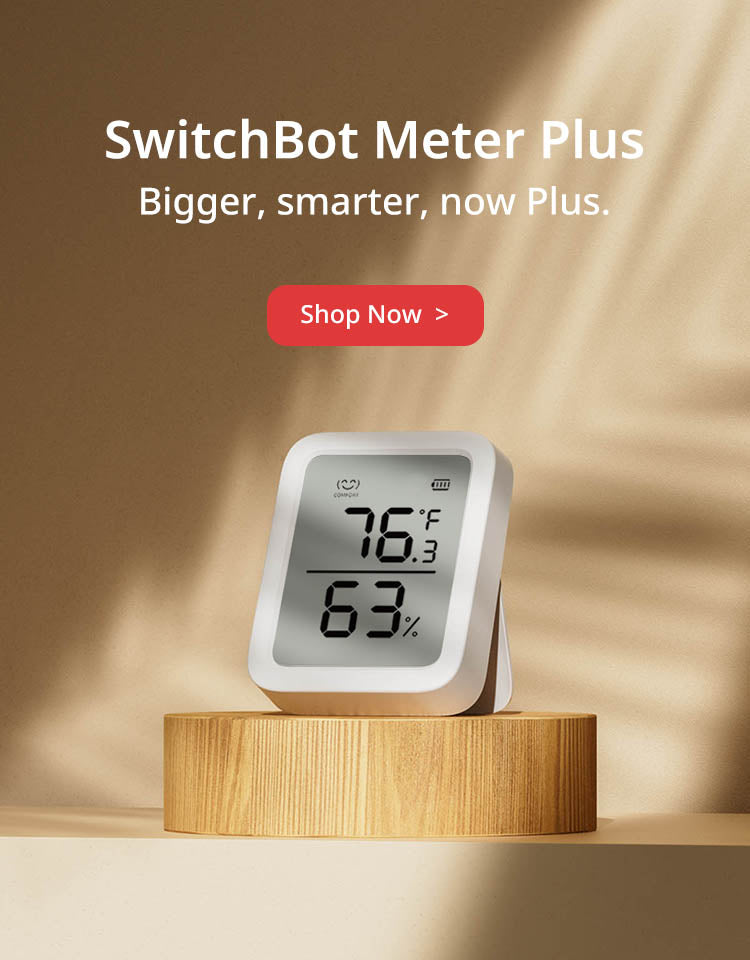 SwitchBot WiFi Lot de 2 thermomètres hygromètres et concentrateur