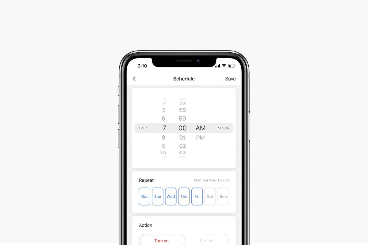 SwitchBot Plug Mini allows you to set schedules for all kinds of home appliances. 