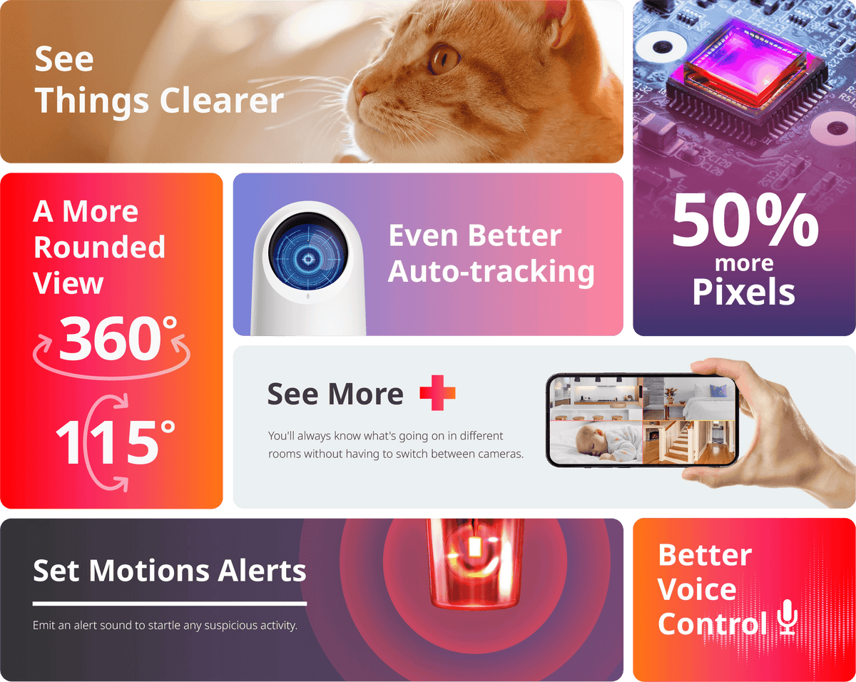 We believe things look better in 2K. And now, with multiple viewing options, better AI detection, auto-tracking, alerts and more.