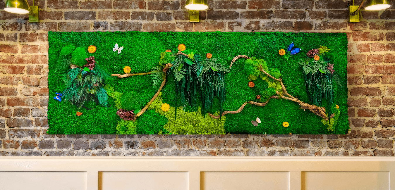 Green wall art, Moss Walls, Preserved moss Wall