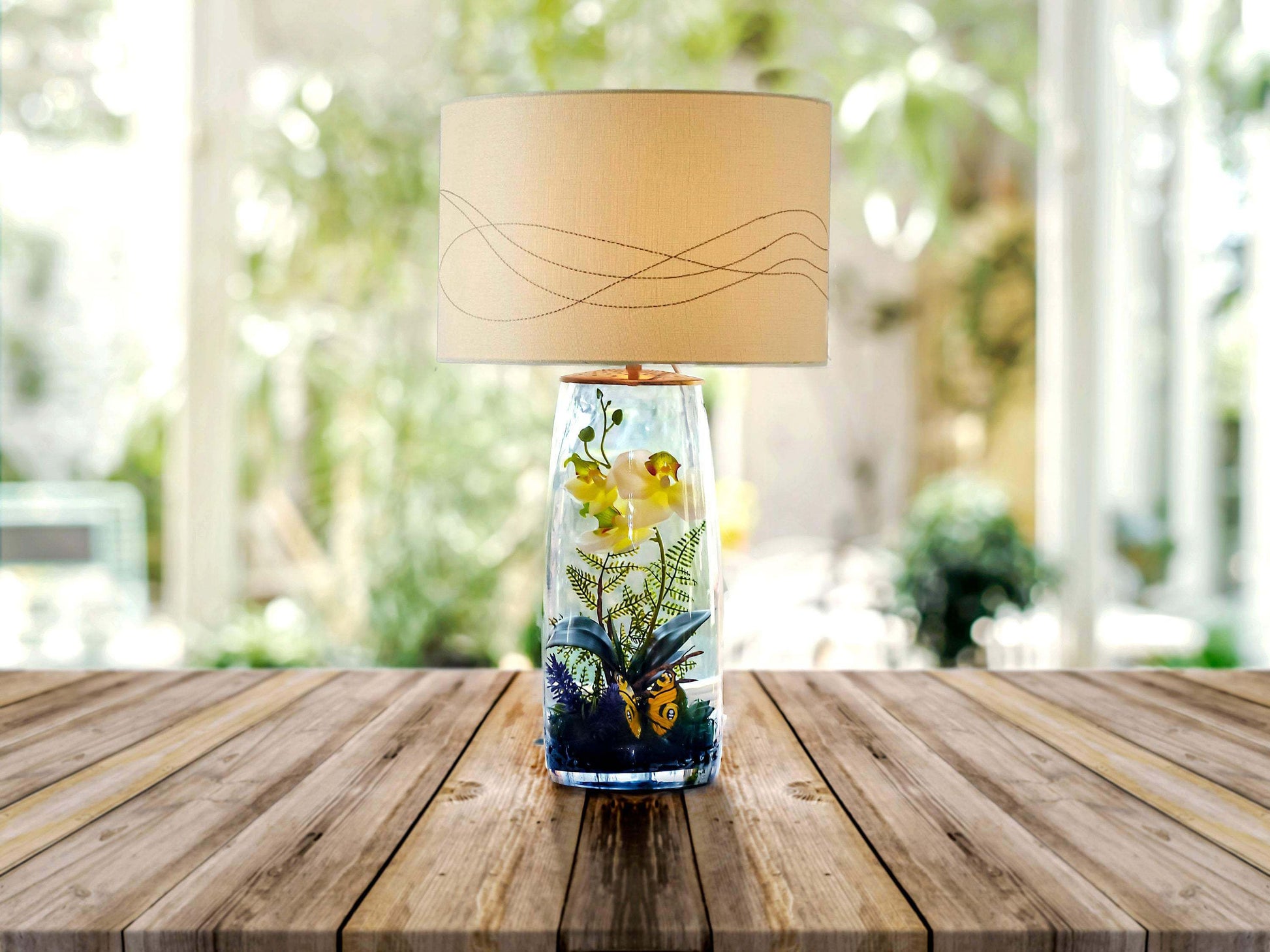Wolk Laatste Helemaal droog Rustic Terrarium Table Lamp | Rishstudio – mossartbyrishstudio