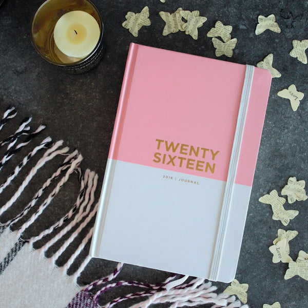 Image of Pink 2016 Journal on a desk
