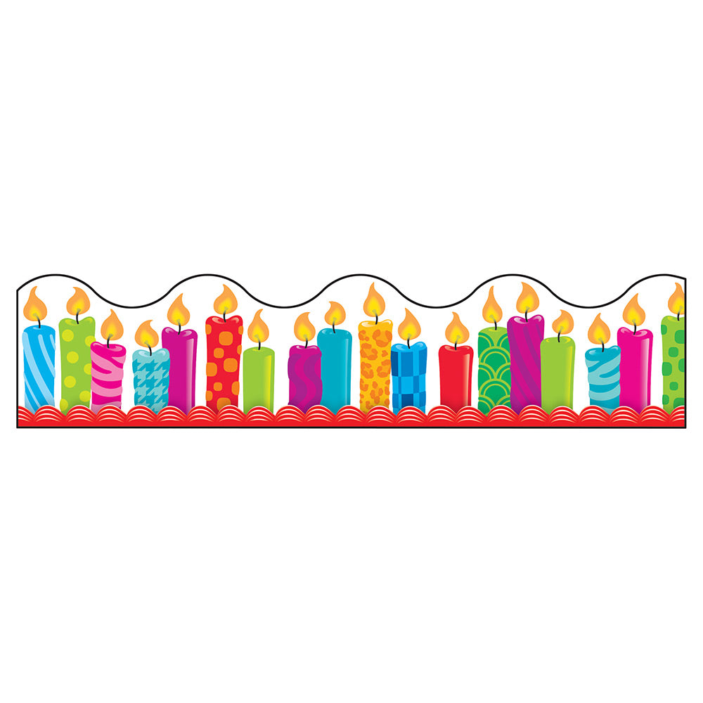 T92855 Birthday Candles Border Discovery Educational