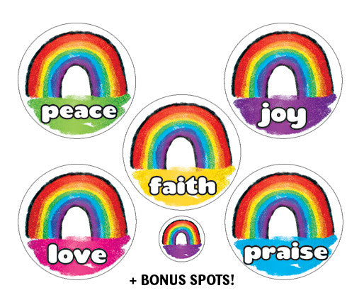 Multi Praise Sparkly Stickers