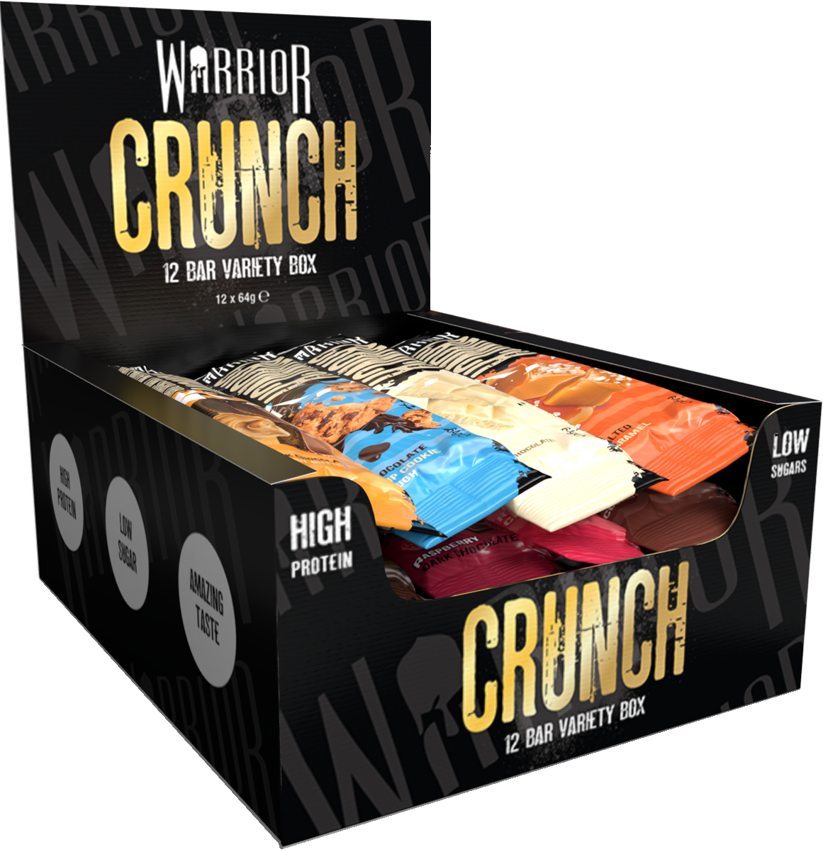 Warrior Crunch Protein Bars 12 x 64g - Warrior product image