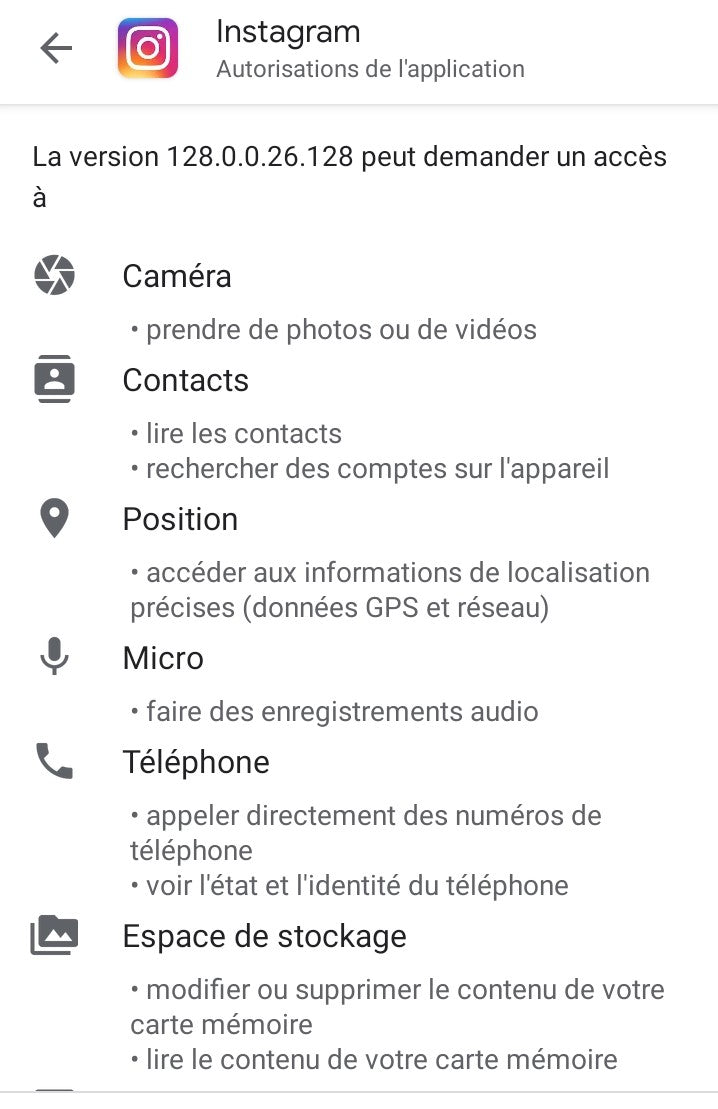 conditions d'utilisation instagram