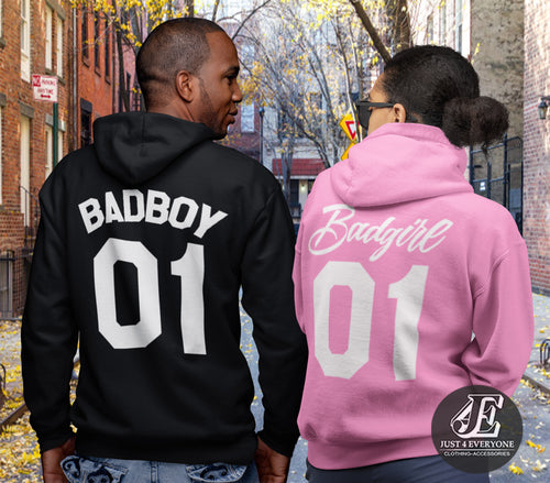 pink couple hoodies