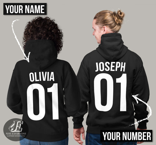 personalized couple hoodies