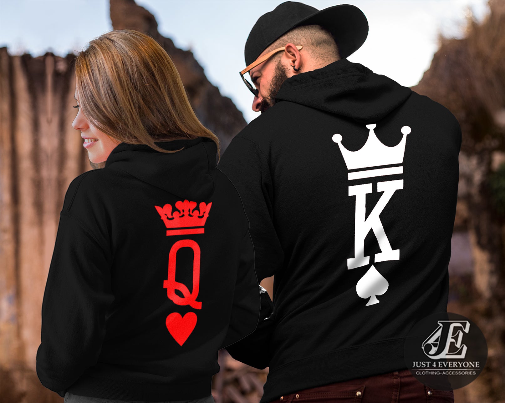 king and queen hoodie