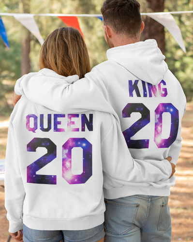 camo king and queen hoodies