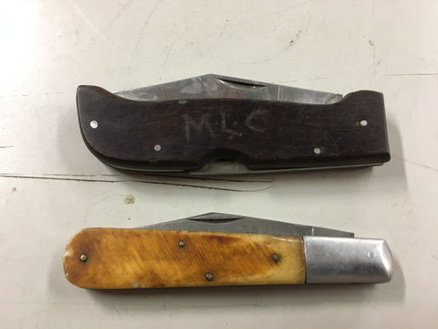 Vtg Johnson 2 blade pocket knife USA survival camping hunting –