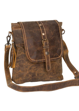 Brown Leather Beauty Handbag