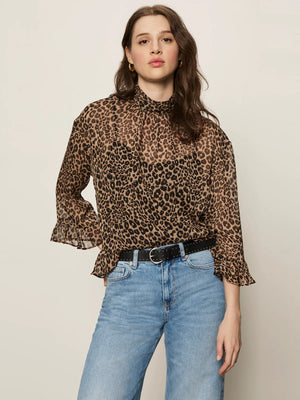Adore Leopard Blouse - Veronica's Attic