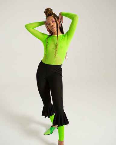 Neon Green Bodysuit | SAGA NYC