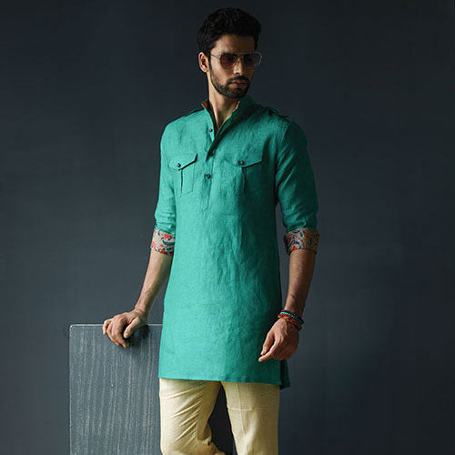 short pathani kurta