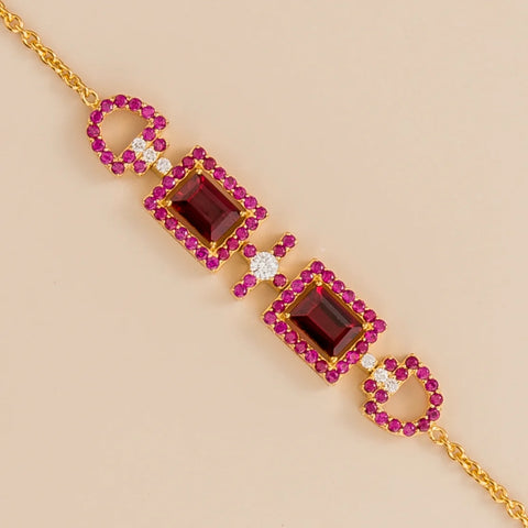 Order Online Ciceris Gold Bracelet Ruby and Diamond
