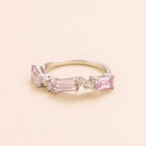 Order Online Forma White Gold Ring In Pink Sapphire and Diamond