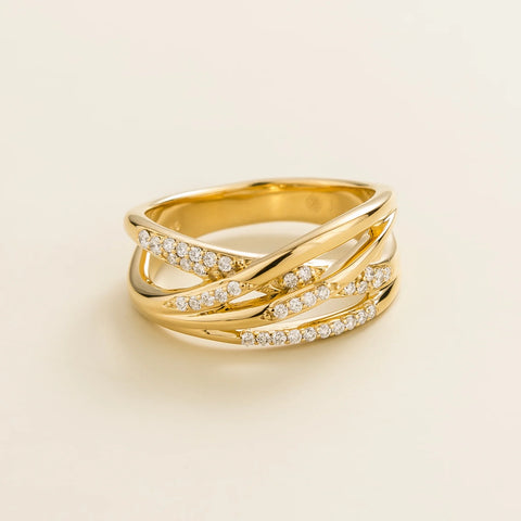 Order Online Val Gold Ring Set With Diamond