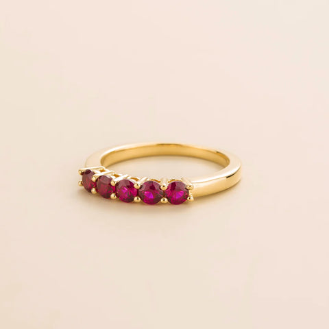 Paro Ring In Ruby Set In Gold