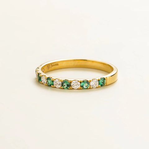 order online Salto Gold Ring In Emerald and Diamond By Juvetti Online Jewellery London