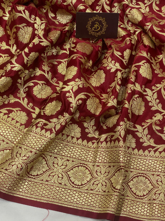 Satin Silk Saree – AuraBenaras