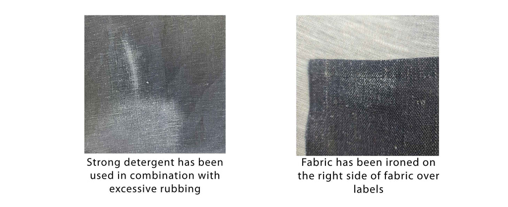 wrong care of fabric