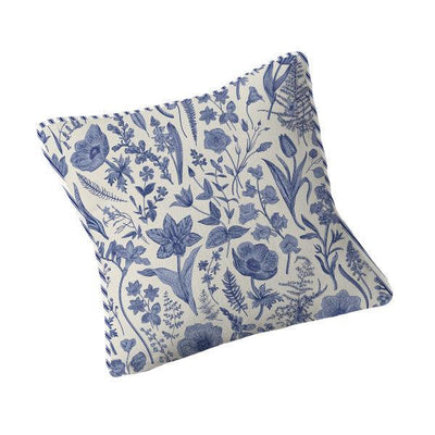 Scatter Cushion  - Delft blauw botanical illustration