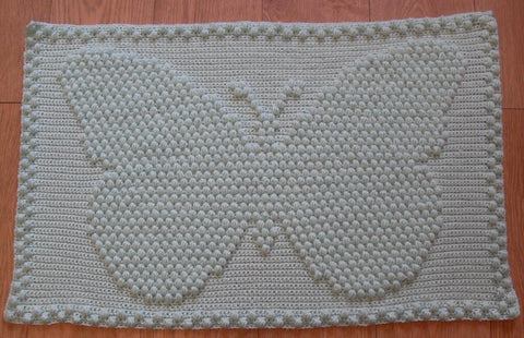 Butterfly Baby Blanket Free Crochet Pattern 