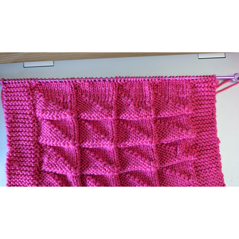 Beginner Knitting Mistakes Reversed Pattern Extra Row Simple Triangles Baby Blanket