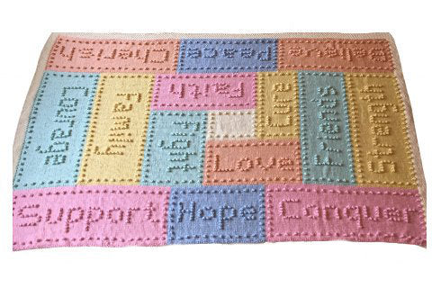 Free Knitting Patterns for Lap Blanket Cancer Support Comfort Lap Blanket 