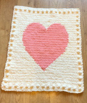 Baby Blankets to Crochet Free Chunky Intarsia Heart best