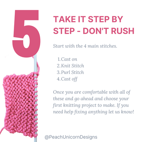Learn How to Knit Tips Beginner Steps