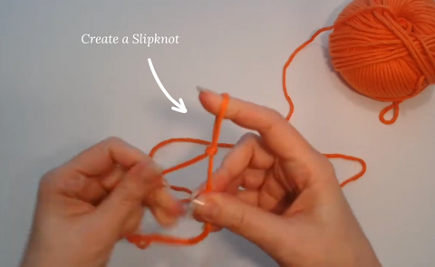 Learn How to Knit Create a Slip Knot