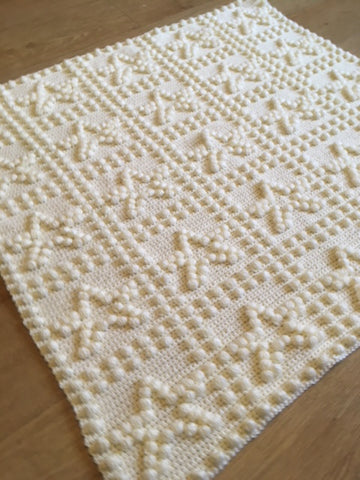 Baby Blankets to Crochet Stars One-piece dk 8 ply pattern 