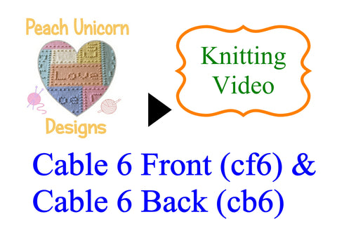 Cable Knitting Tutorial How To Video Front Back