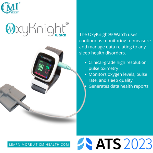 CMI Health OxyKnight Watch, AsthmaGo App Compatible 