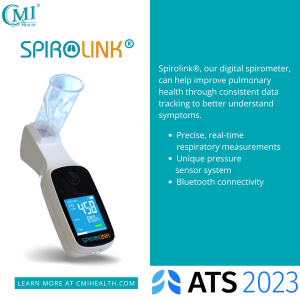 CMI Health SpiroLink Spirometer, AsthmaGo Compatible 